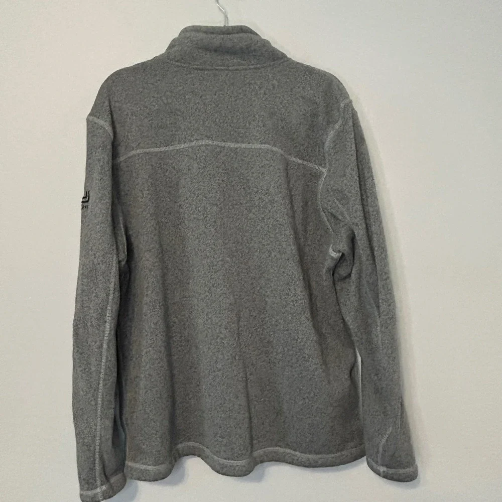The North Face Gordon Lyons Full Zip Fleece Jacket Grey Heather NF0A3LH7 Mens XL